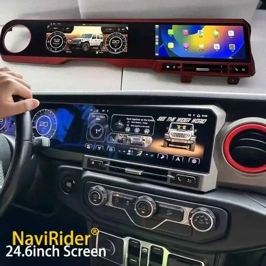 12.3inch Dual Screen Android Car Radio For JEEP Wrangler JL 2018-2022 Multimedia Video Pla | AUTOKITSHOP