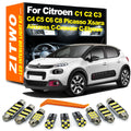 ZITWO Canbus LED Interior Light Kit For Citroen C1 C2 C3 C4 C5 C6 C8 Grand Picas for C2 C4 C1 - Canbus LED Car Light
