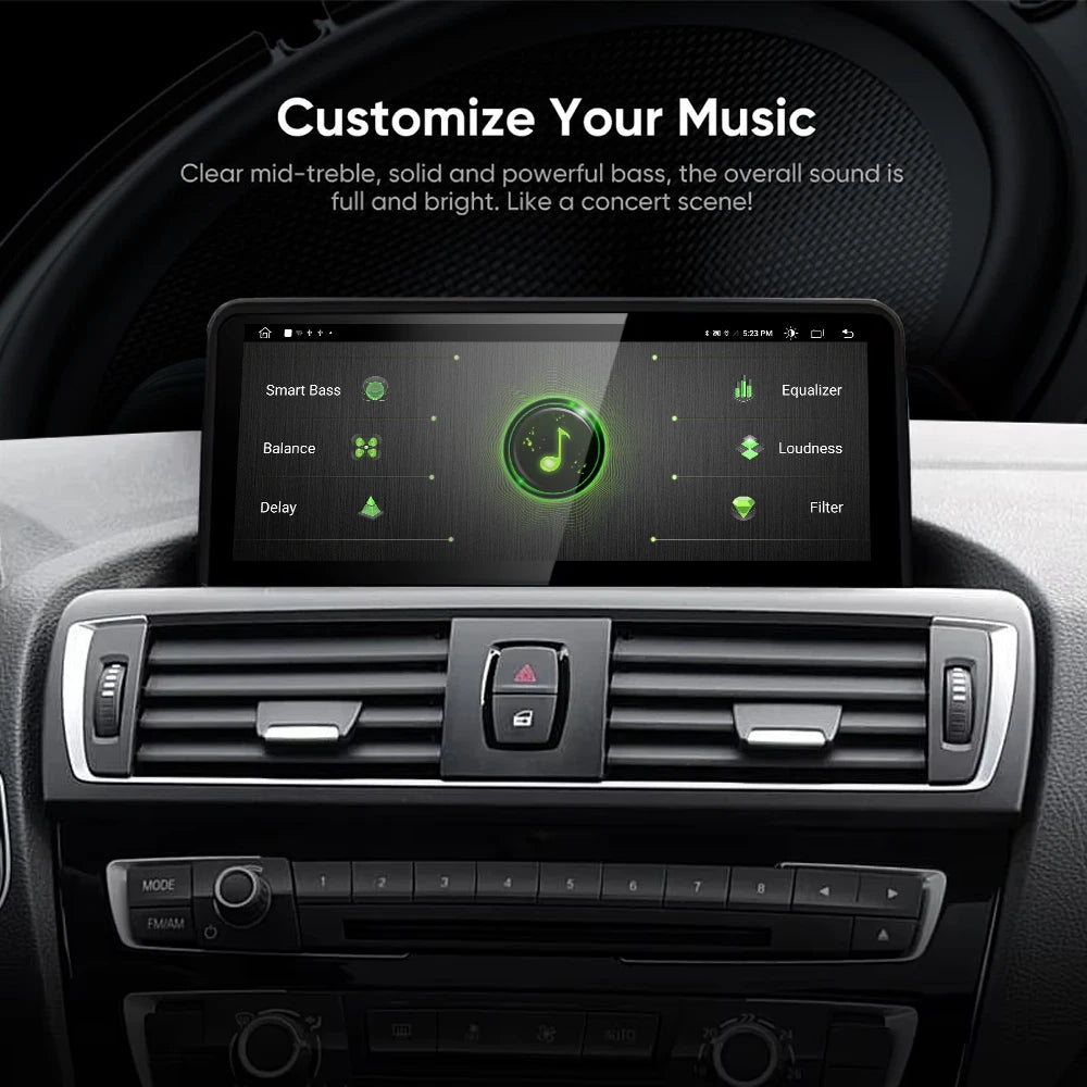 10.25inch Android 14 For BMW 1 Series F20 F21 NBT System Car Video Players Wireless Carpla