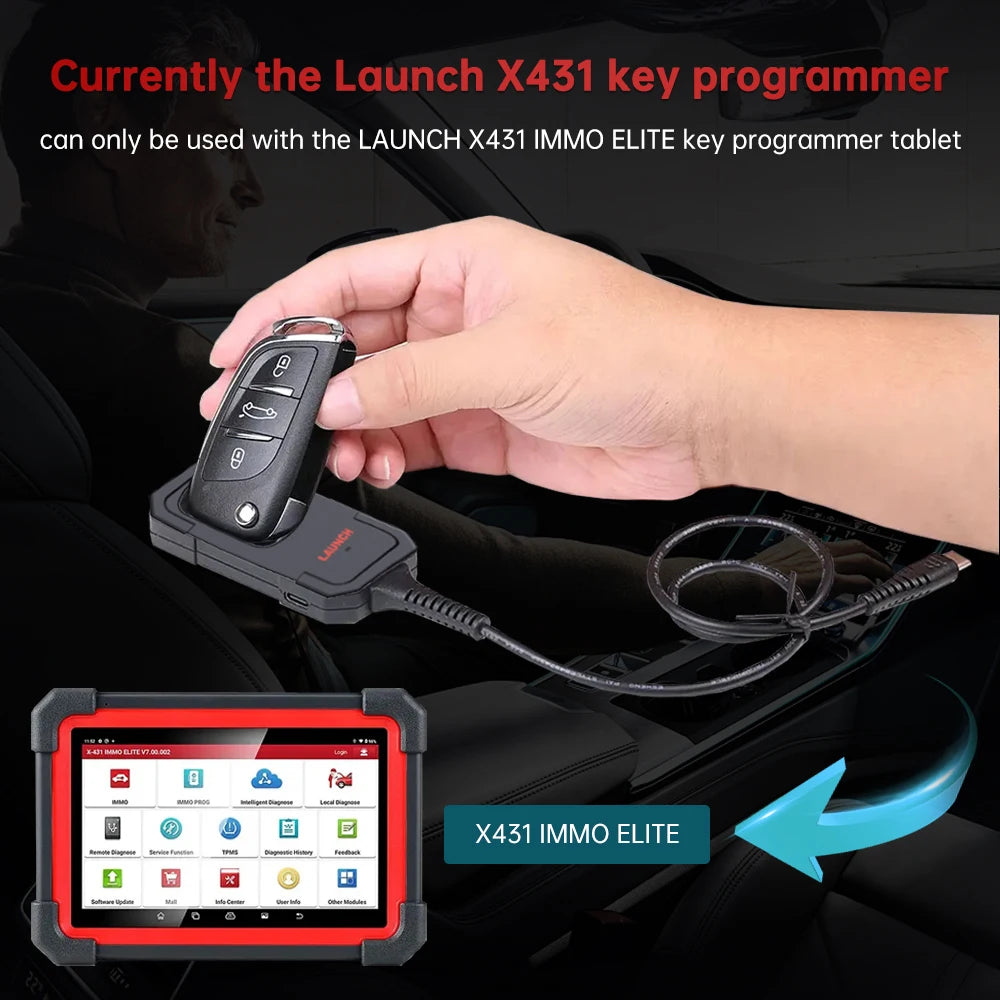 LAUNCH X431 Key Programmer Read/Write IMMO Chip Programming Smart Key Anti Theft Work with