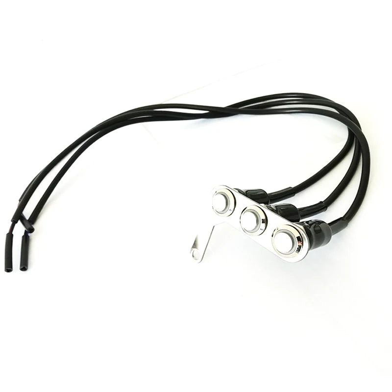 Left Motorcycle Switch Momentary Latch Button for Fog Light Horn Engine Kill Waterproof Sw