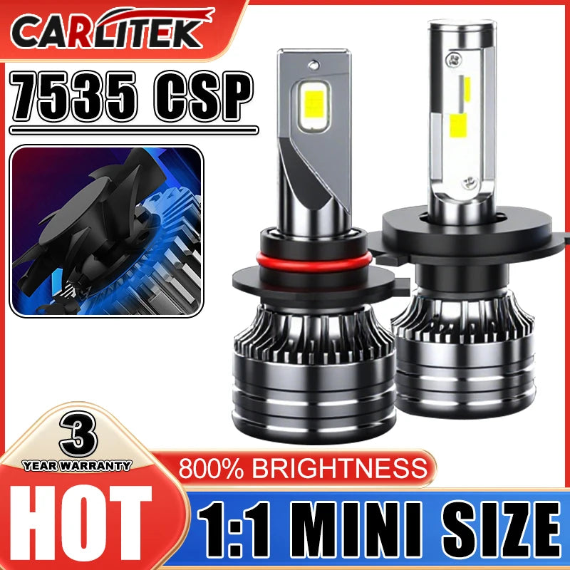 H1 H4 H7 LED Canbus High Low Beam 6000K H8 H9 H11 9005 HB3 9006 HB4 9012 Led Bulb 7535 CSP