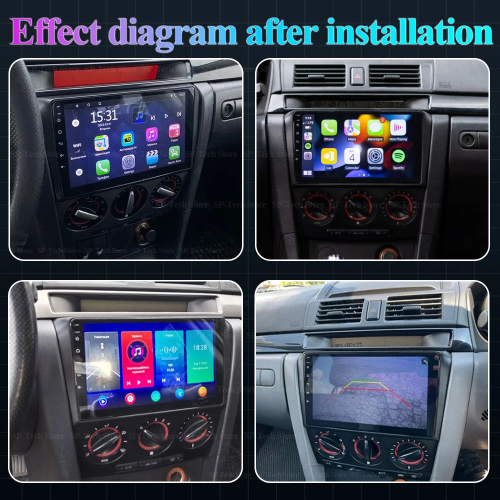 Android 16 For Mazda 3 2004 2005 2006 2007 2008 2009 Car Radio Car Autoradio Multimedia Vi | AUTOKITSHOP