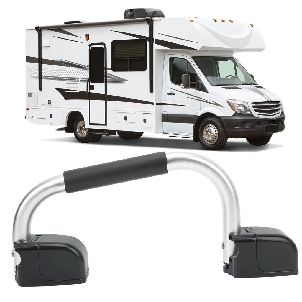 Folding RV Assist Handle with EVA Grip Aluminum Alloy Entry Door Hardware for Caravan Motorhome  - Automotive LED Light