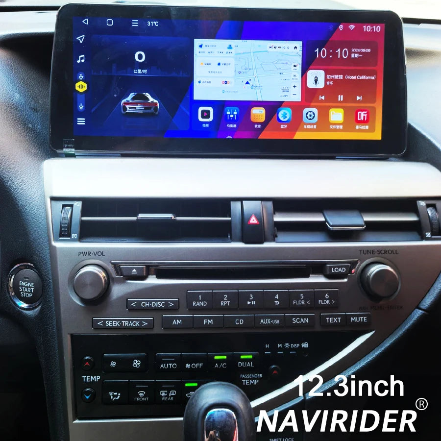 Screen Built-in 360 For LEXUS RX270 RX300 RX350 2009-2015 CarPlay Car Multimedia Video Pla