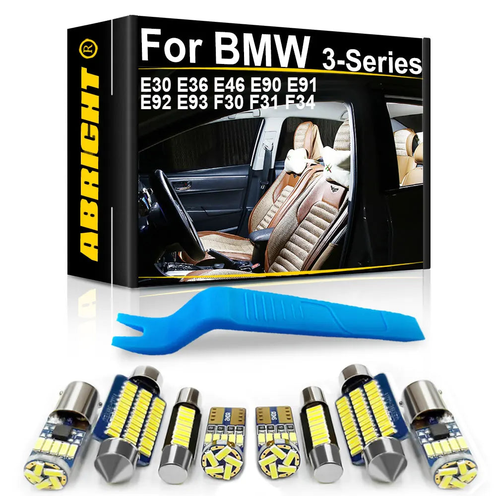 LED Interior Light Kit for BMW 3 Series E30 E36 E46 E90 E91 E92 E93 F30 F31 F34 320i 320d 320e Coupe Touring Accessor...