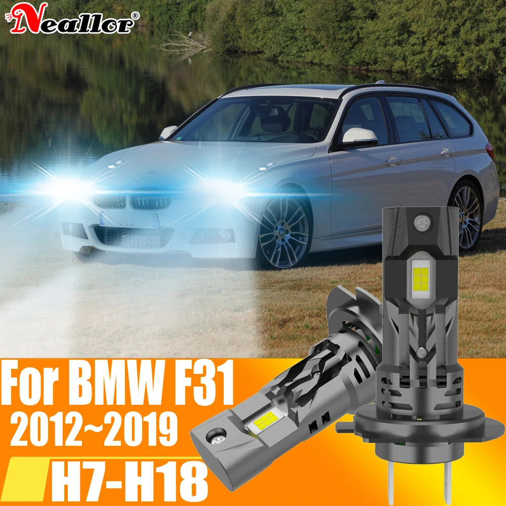 High Power H7 Led Headlight Canbus No Error H18 Car Bulb 6000K White Light Moto Diode Lamp