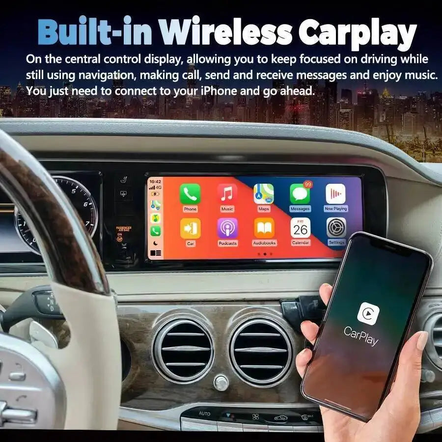 12.3inch Multimedia Video Player For Mercedes Benz S-Class W222 2014-2018 Android15 CarPla | AUTOKITSHOP
