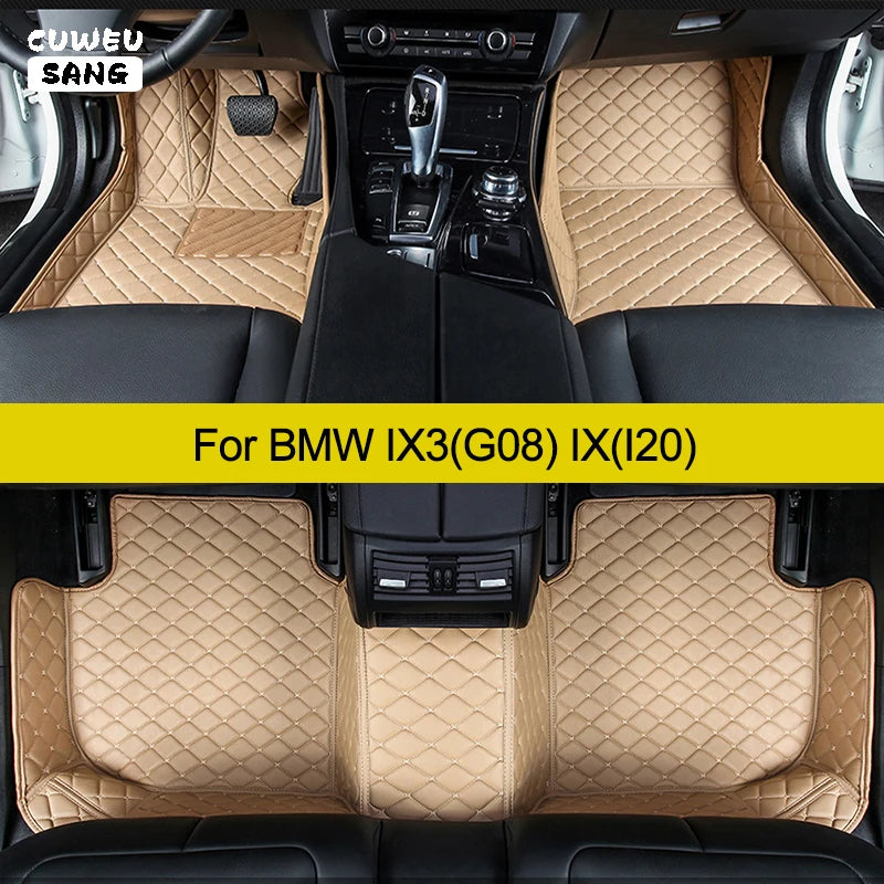 CUWEUSANG Custom Car Floor Mats For BMW IX3(G08) IX(I20) Auto Carpets Foot Coche Accessori | AUTOKITSHOP