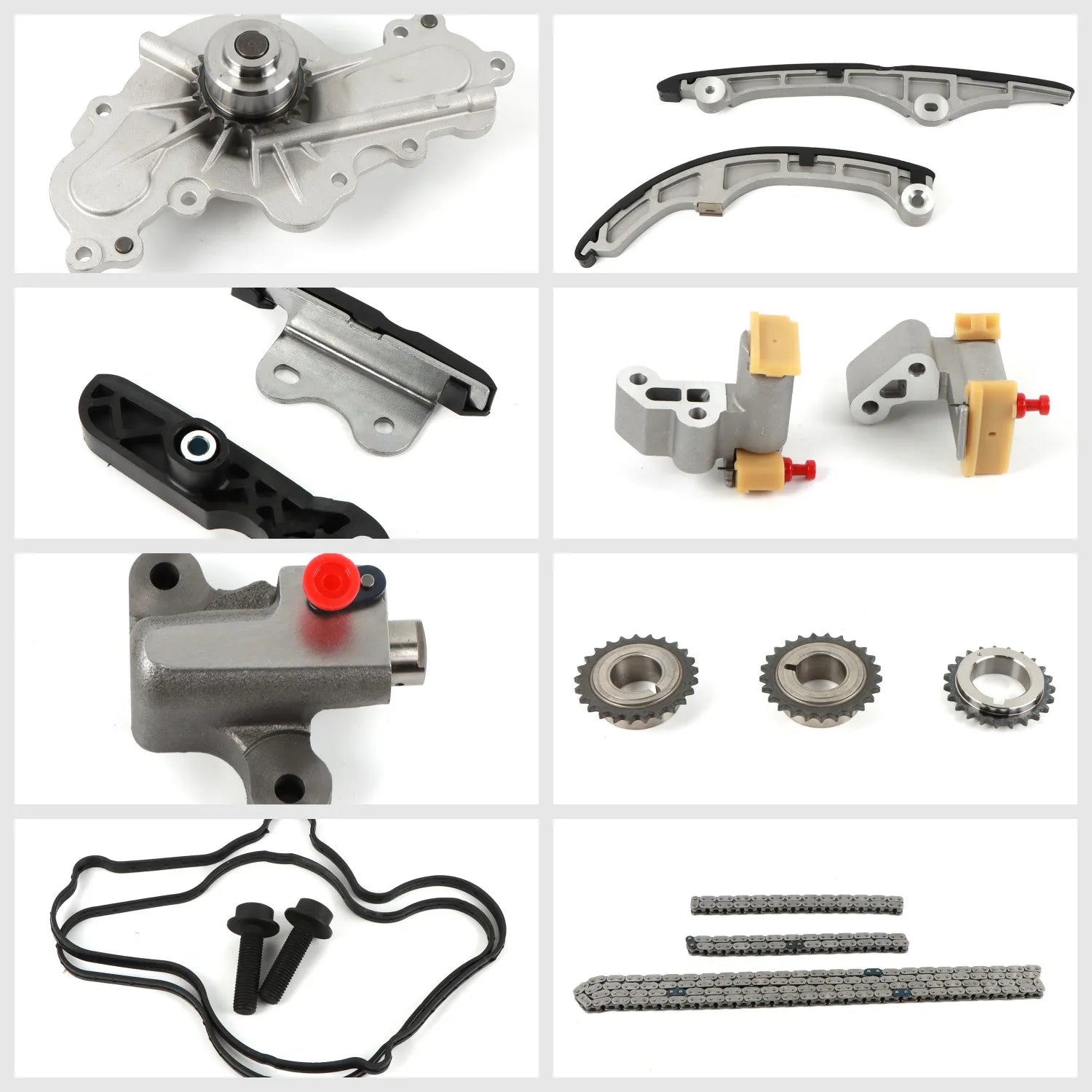 Timing Chain Kit with Water Pump 7T4Z-6268-CA 7T4Z-6K254-AA For 2007-2010 Ford Mercury Lin