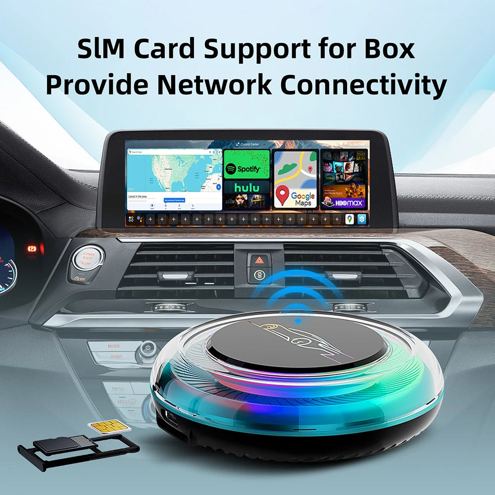 Wireless AI Box For BMW Or Other Car With Wireless CarPlay System Android 13 8GB RAM 128GB | AUTOKITSHOP