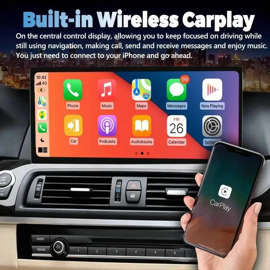 Multimedia Video Player Autoradio For BMW 5 Series F10 F11 2011 2012 15.8" Android 13 Wire | AUTOKITSHOP