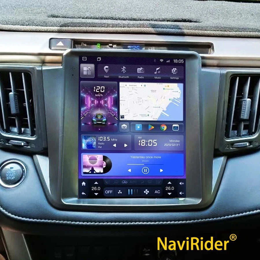 9.7inch 4G Car Radio Android 15 Carplay For Toyota RAV4 RAV 4 2014-2018 Multimedia Video P