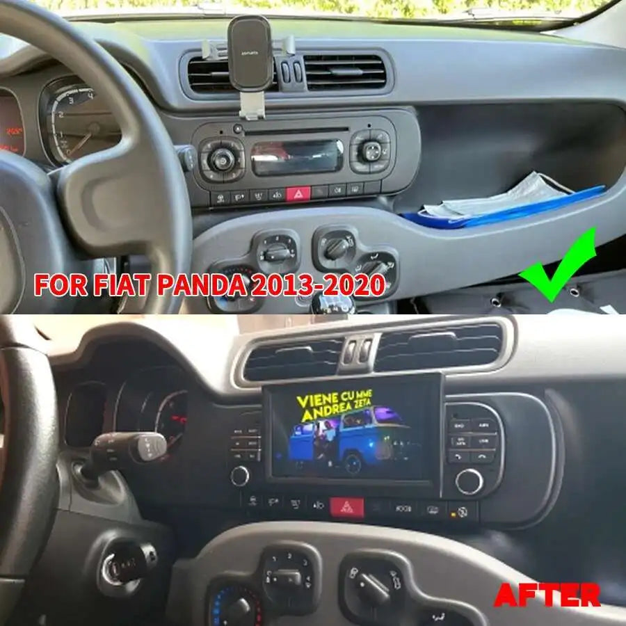 Android 15 CAR DVD Player For FIAT PANDA 2013-2020 Android Screen 2din Raido Stereo AutoAu