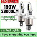 180W Car Light H4 H11 H8 H9 HeadLights 1:1 Design Mini LED Lamps 28000LM 6000K White 9005/