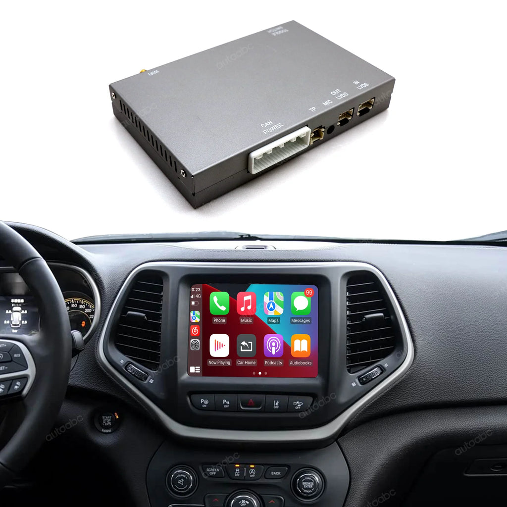 Wireless Apple CarPlay Retrofit Kit For Dodge Challenger Chrysler 300C Jeep 2014-2019 Andr | AUTOKITSHOP