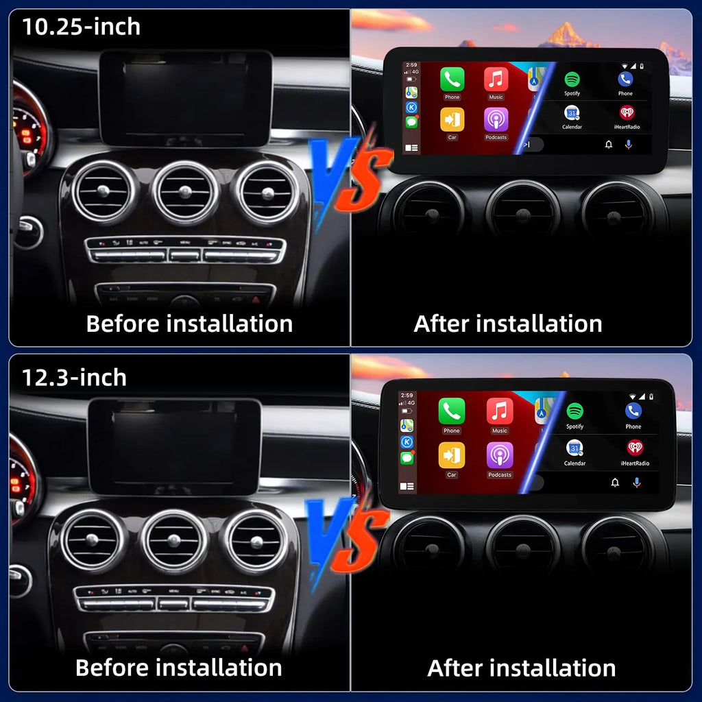 LED Interior Light Kit for Mercedes CClass W205 NTG5 2015-2018 - Canbus Error-Free Interior Bulbs