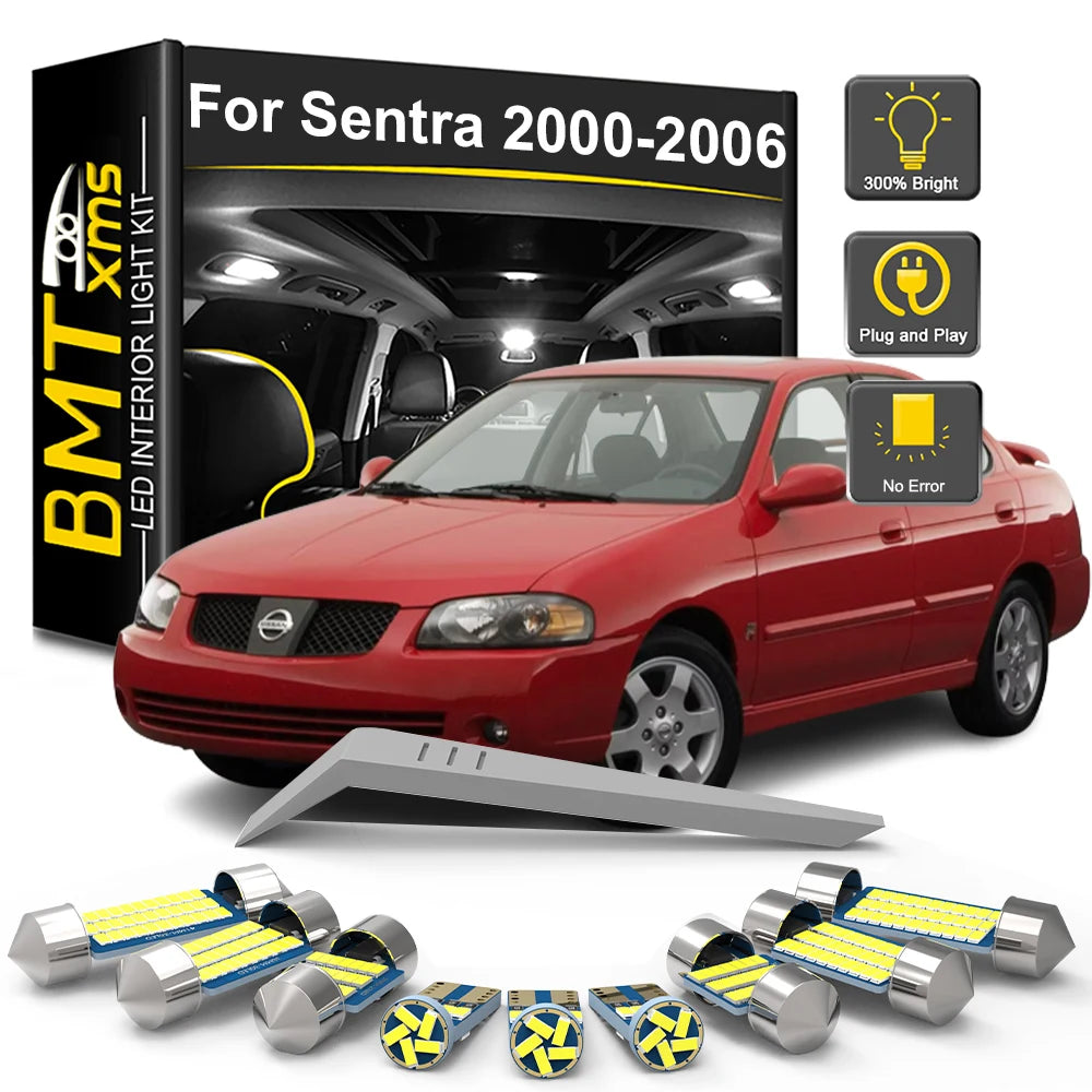 8-Piece LED Interior Light Kit for Nissan Sentra B15 - Canbus Error-Free Bulbs | AUTOKITSHOP
