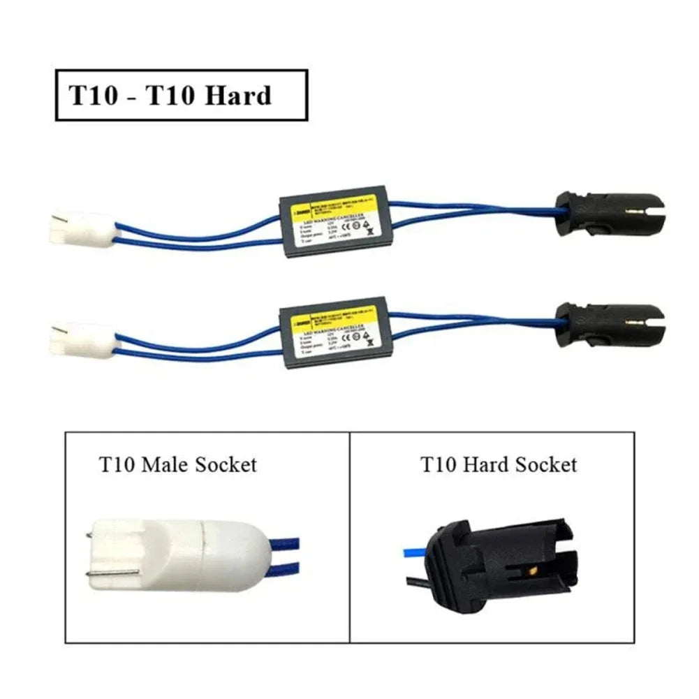 T10 Led Canbus Cable 12V LED Warning Canceller Decoder 501 W5W 192 168 Car Lights NO Error
