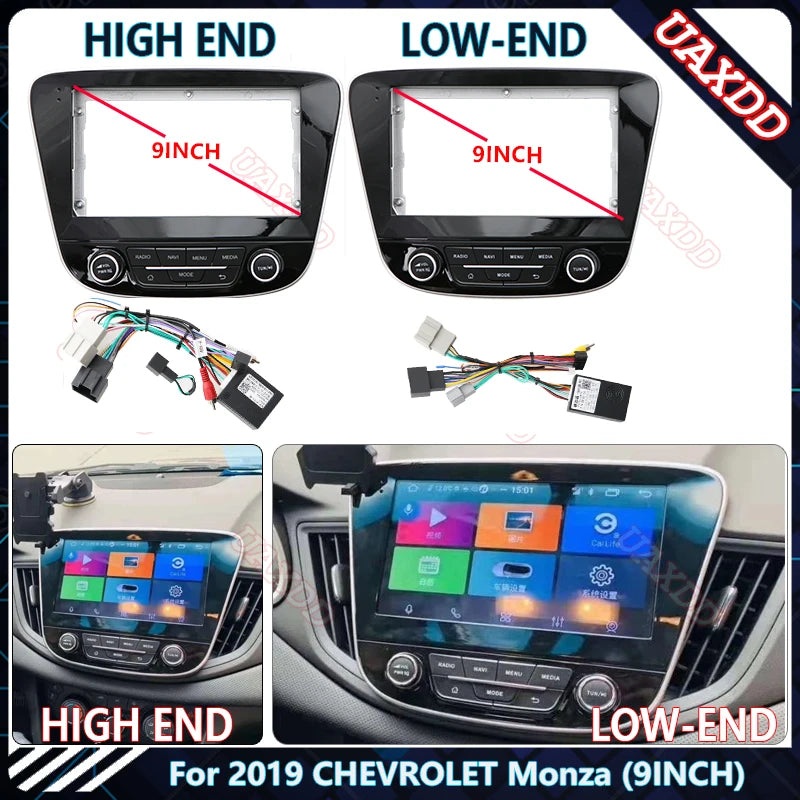 For 2019 CHEVROLET Monza 9INCH Car CD Radio Android stereo Harness screens accessories nav