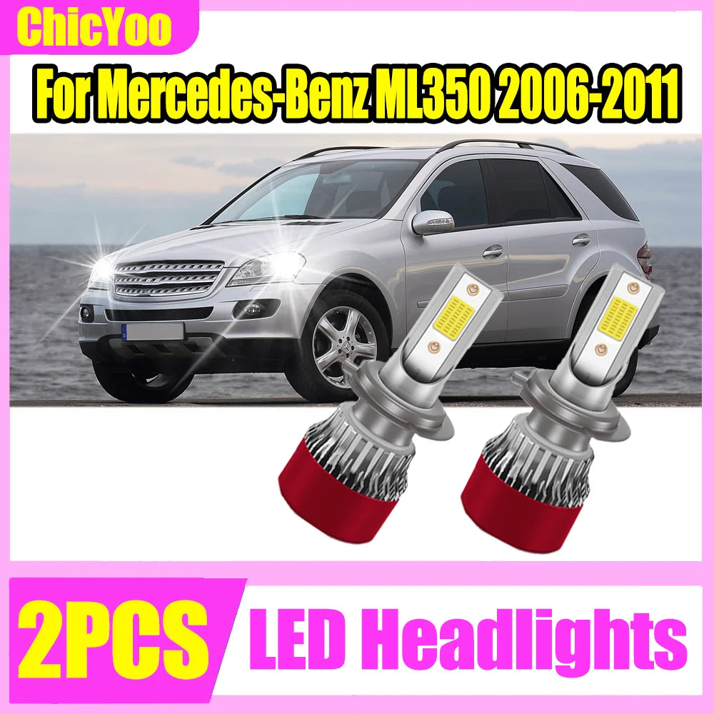 150W 30000LM H7 Canbus LED Headlight 6000K White Turbo Light Plug and Play For Mercedes-Be