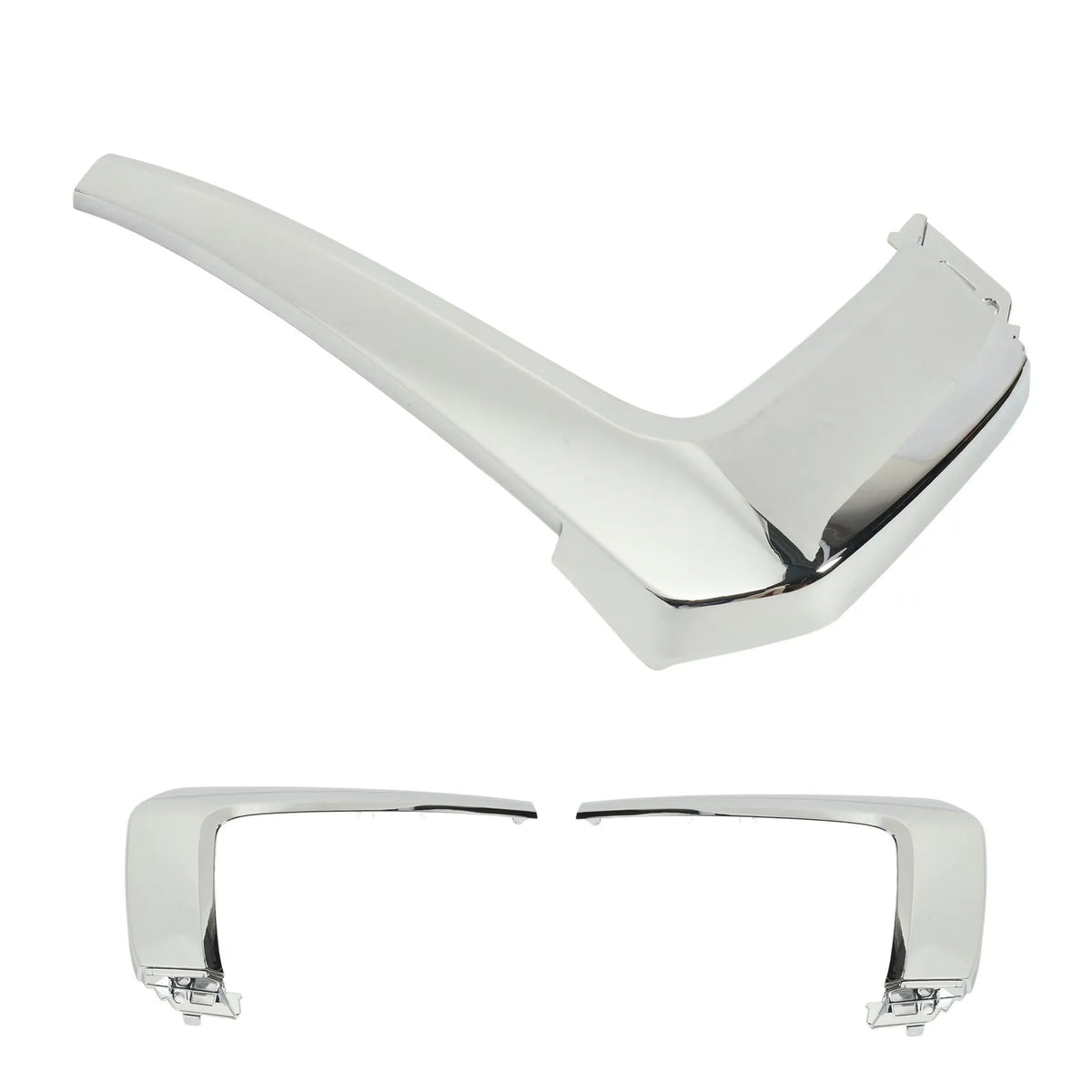 1Pc Car Front Bumper Middle Molding Trim ABS Chrome Replacement for Mitsubishi Outlander 2016 to - Automotive LED Light