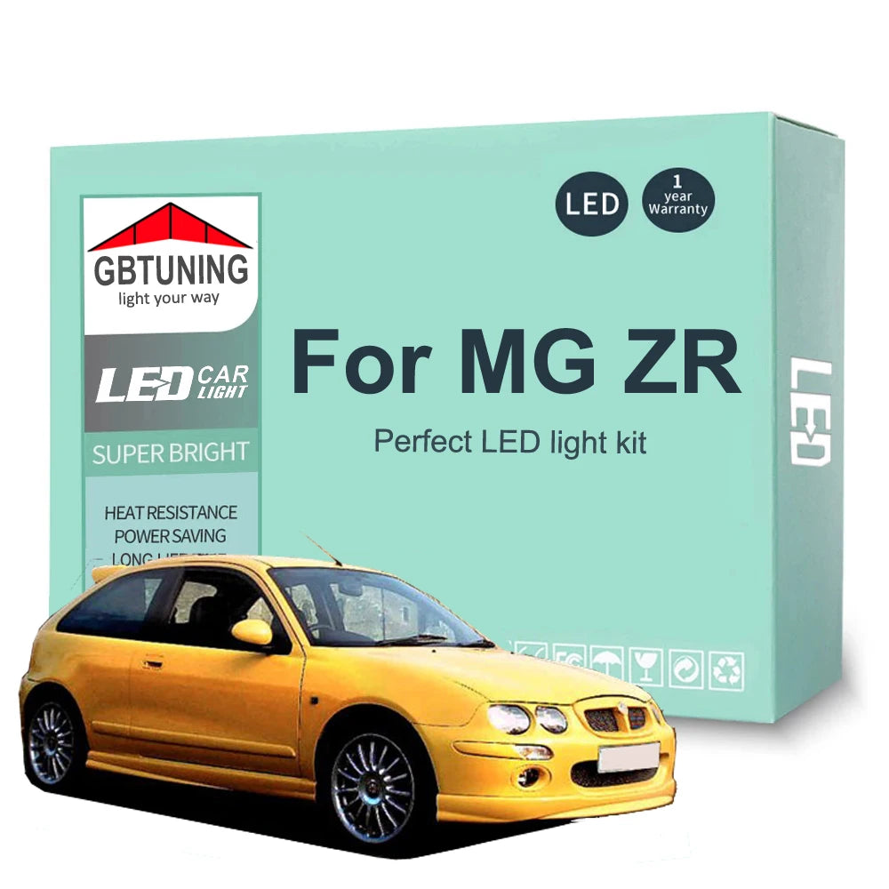 7-Piece LED Interior Light Kit for MG ZR MGZR - Canbus Error-Free Bulbs | AUTOKITSHOP