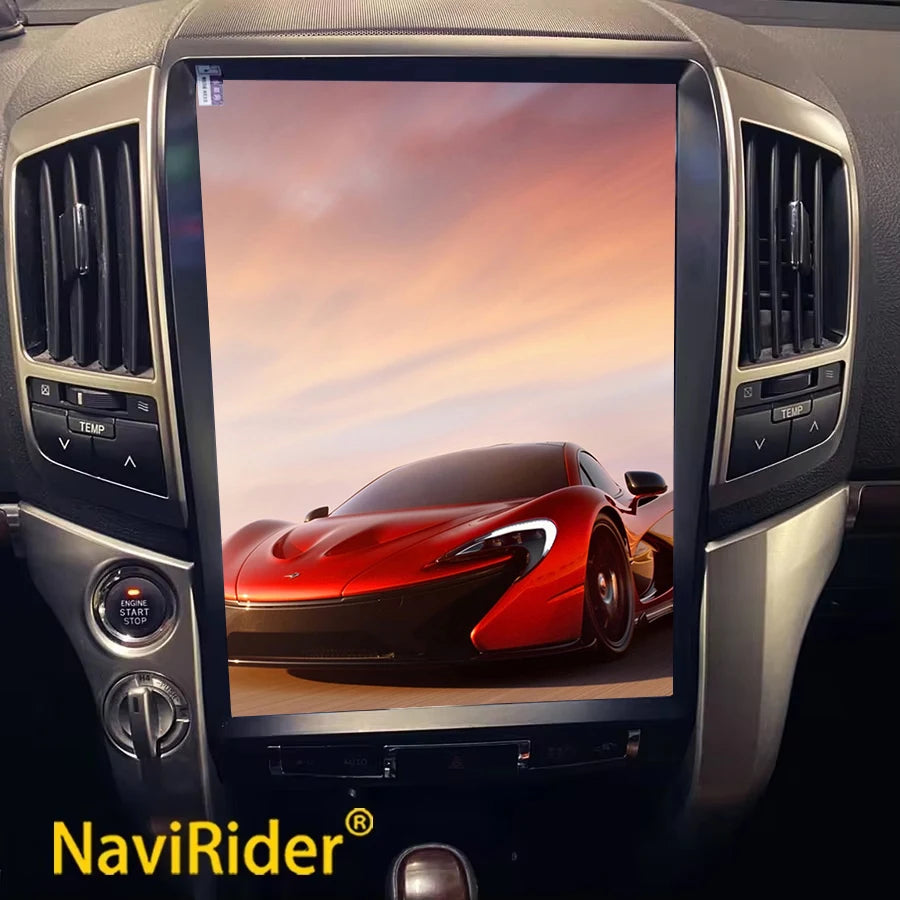 For Toyota Land Cruiser 200 LC200 2015 15.6Inch Big Qled Screen Car Radio GPS Navigation A