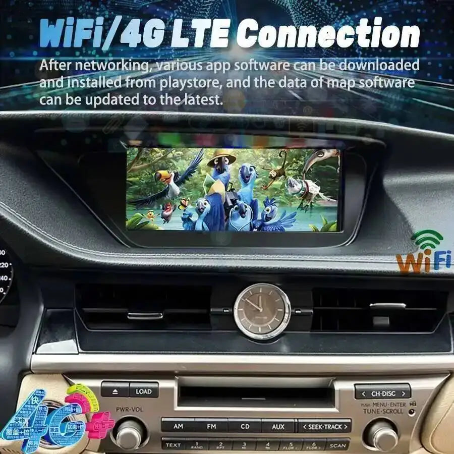 Navigation Carplay Car Radio For LEXUS ES ES200 ES300H ES250 ES350 2013-2017 Android 14 GP