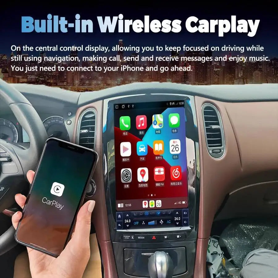 Android Multimedia Navigation Auto Radio Stereo 13.8inch For Infiniti QX50 EX35 EX25 2013- | AUTOKITSHOP