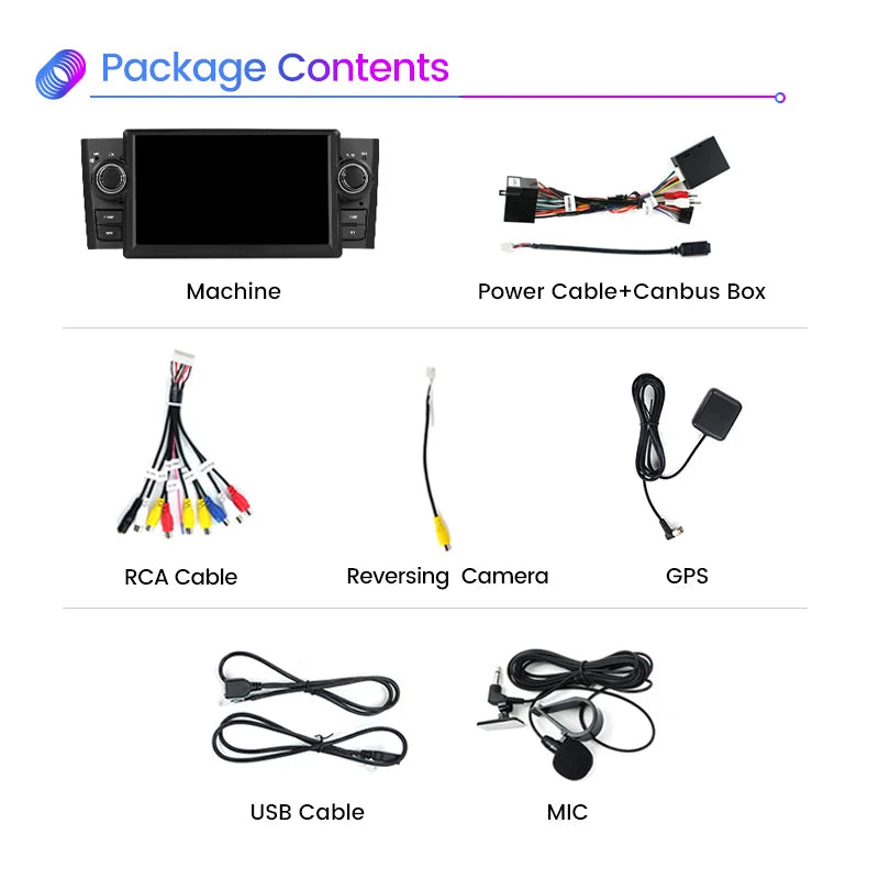 7'' Android 1 Din Car Multimedia Player for Fiat Grande Punto Linea 2007 2008 2009 2010 20 | AUTOKITSHOP