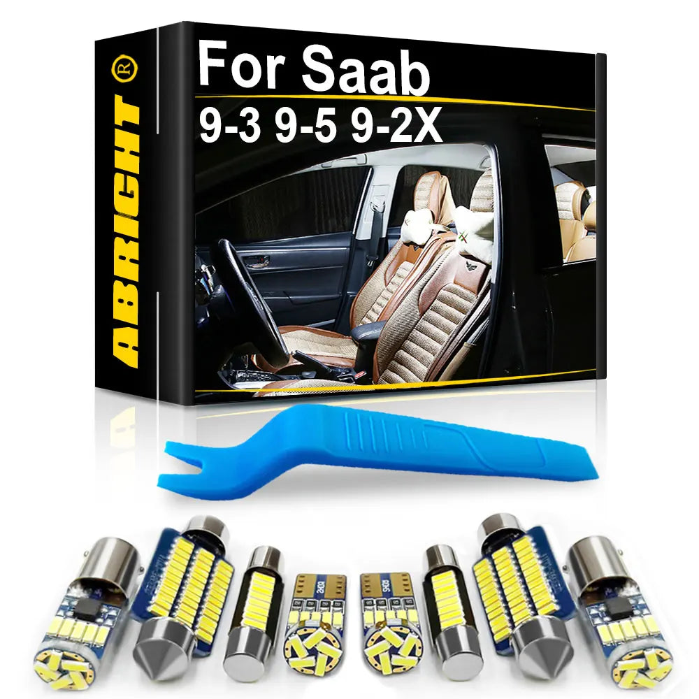 LED Interior Light Kit for Saab 93 95 9 3 5 Tuning Cabriolet Parts Accessories Vehicle Indoor Map Dome Lamp Kit - Can...