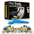LED Interior Light Kit for Saab 93 95 9 3 5 Tuning Cabriolet Parts Accessories Vehicle Indoor Map Dome Lamp Kit - Can...