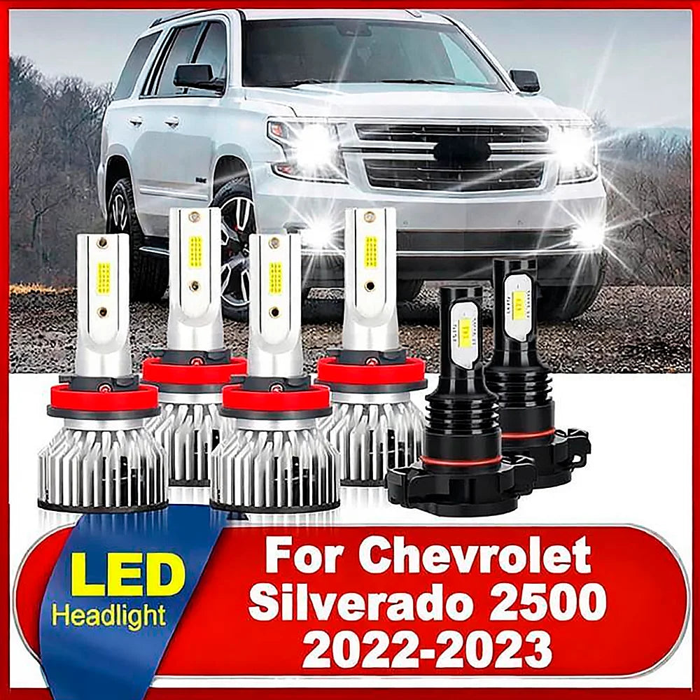 Car LED Headlight Canbus No error 6000K White Turbo HeadLamp Plug and Play LED Foglights F