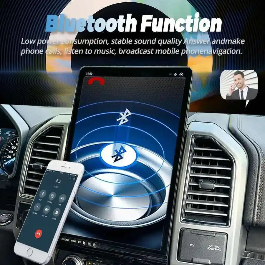 16.8" Car Radio Android Vertical Screen For Ford F150 F250 2015-2021 Car GPS Navigation Mu | AUTOKITSHOP