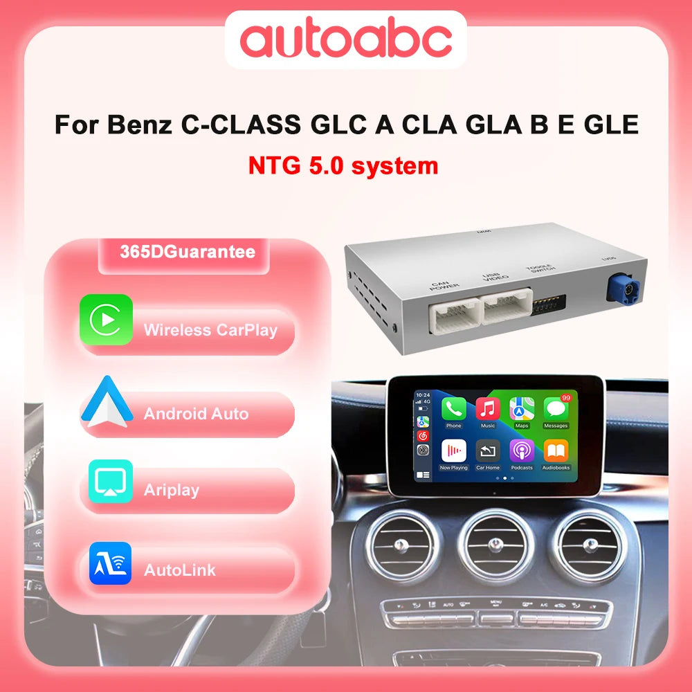 Wireless CarPlay Adapter Android Auto Module For Benz C GLC W205 A CLA GLA B E GLE CLS NTG | AUTOKITSHOP