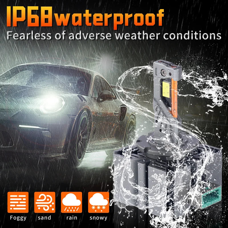 D SERIES D3S LED Headlights HID D1S D2S D2R D4S D4R D5S D8S Turbo LED 30000LM 6000K white