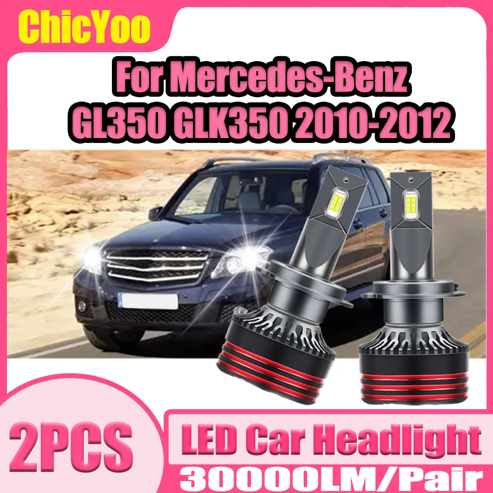 6000K White Canbus H7 LED Car Headlights 12V 24V 150W 30000LM High Power For Mercedes-Benz