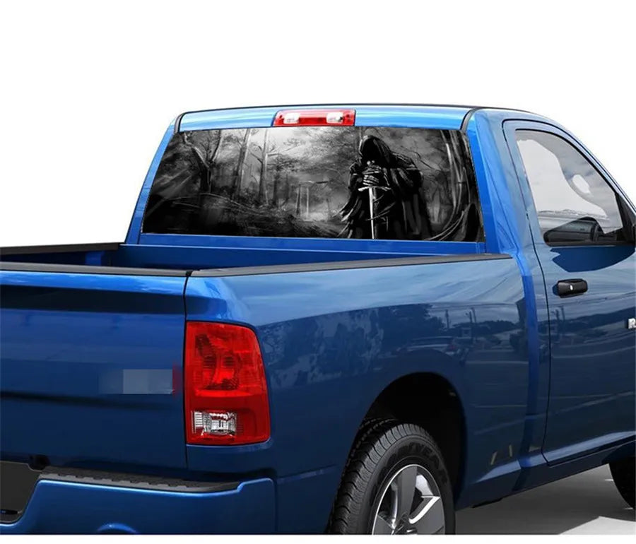 GRIM REAPER Rear Wind ow Graphic Decal Tint Sticker Truck Car Sticker Car Back Decal Vinyl
