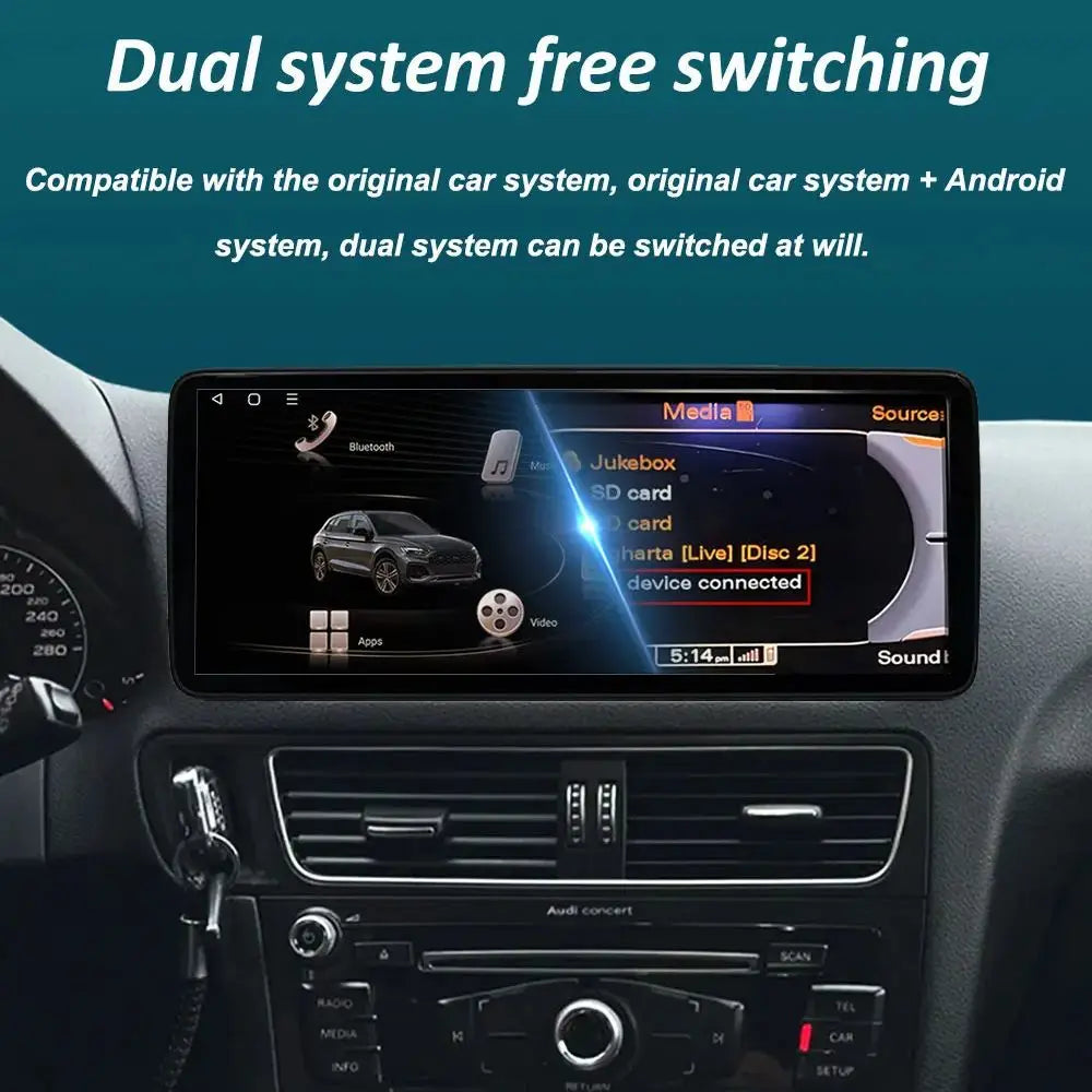 Android 16 Left Hand Drvie for Audi Q5 2009 - 2017 Car Radio Multimedia Player BT 4G DSP S