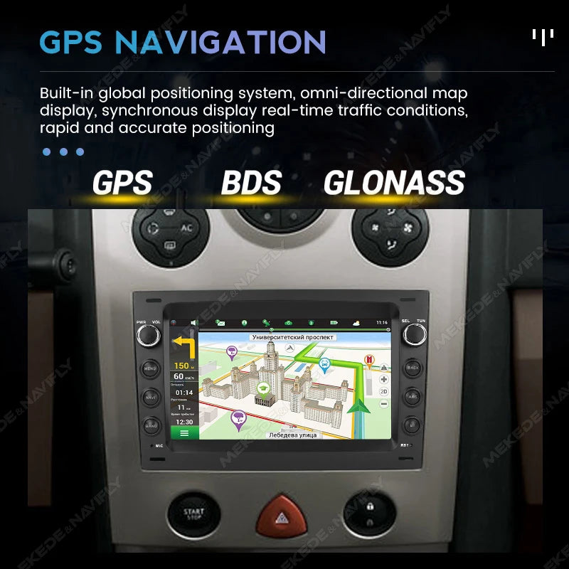 Wireless CarPlay Android Auto 7“ Car Radio For Mercedes Benz C Class W203 C200 C230 C240 C