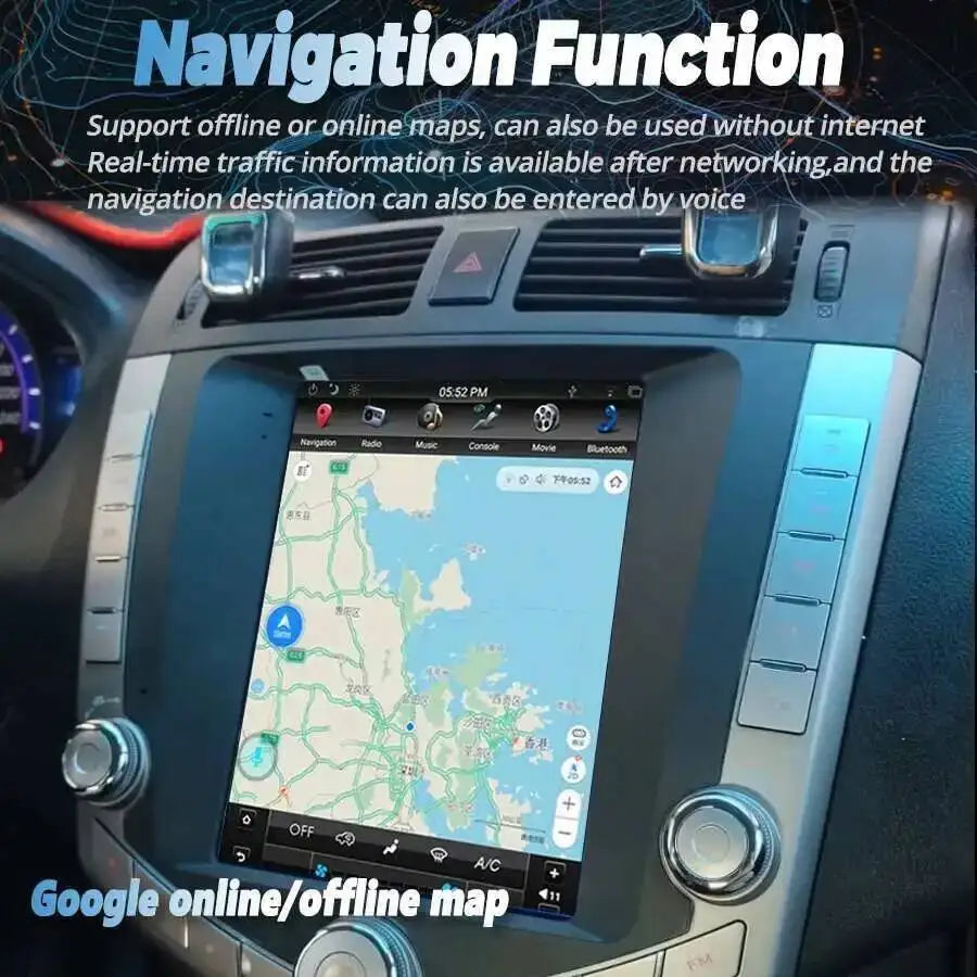 NAVIRIDER Navi Stereo For Byd S6 Automatic Vertical Screen Radio Wireless 9.7INCH CarPlay