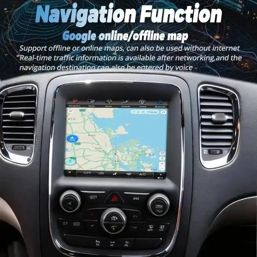 Car Radio Screen Auto Multimedia Wireless Carplay For Dodge Ram Durango Android 15 Video P | AUTOKITSHOP
