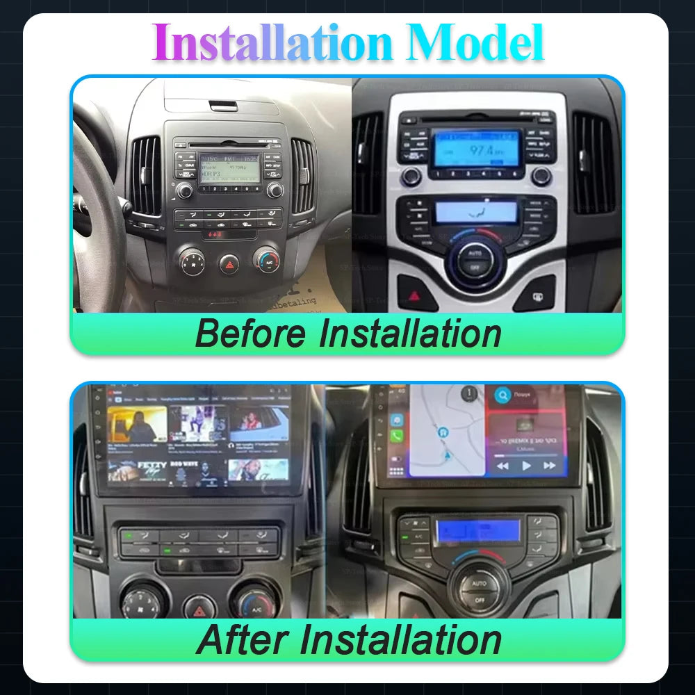 Android 16 For Hyundai I30 2006 2007 2008 2009 2010 2011 Car Radio Dvd Multimedia Player S | AUTOKITSHOP