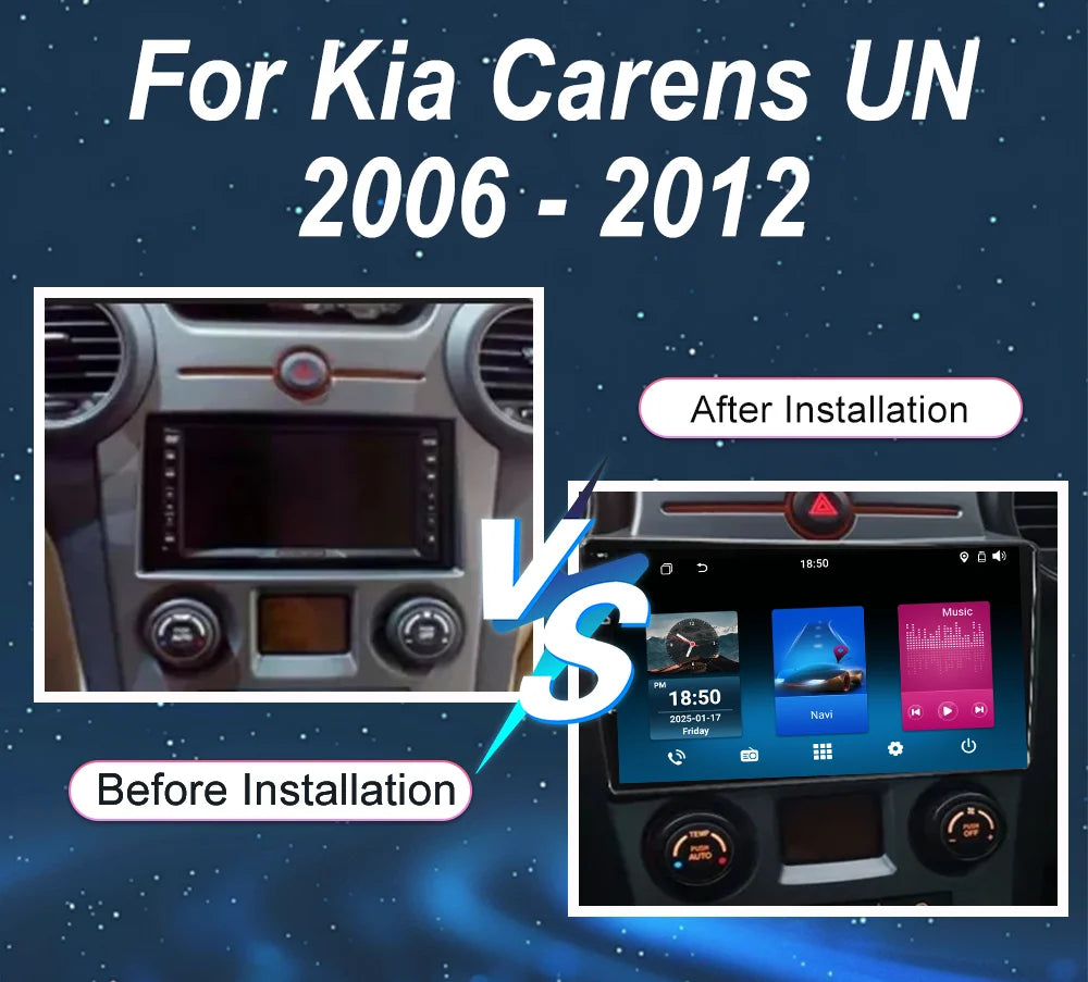 Car Android 16 For Kia Carens UN 2006 - 2012 Auto Radio Stereo Multimidia Video Player Car