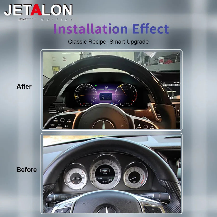 Digital Dashboard For Mercedes Benz E Class W212 2010-2015 NTG4.0 NTG4.5 Dashboard Instrum