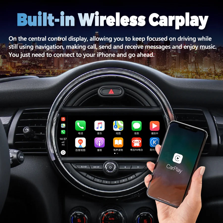 Navirider 128GB Video Player Multimedia GPS For BMW Mini One 2017 F55 COOPER F56 CLUBMAN F