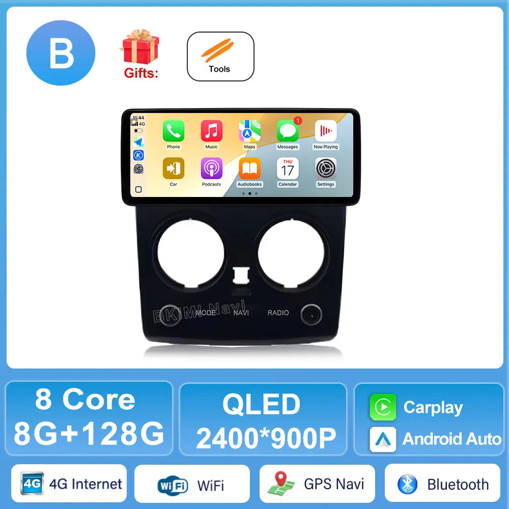 12.3" Multimedia Player Car Radio for Nissan Qashqai 2008-2015 - GPS, Carplay, Android Auto, 4G WiFi Head Unit