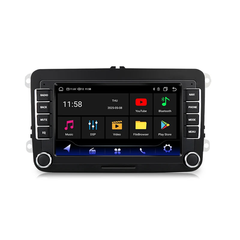 SZLELV Multimedia Video For VW Volkswagen Sharan Tiguan Touran Amarok Android 15 Auto Play