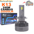 K13 Max H7 H1 H11 Led Lamp 3 Copper Tube Led Light For Car Light Fog Light H7 H11 HB3 9005